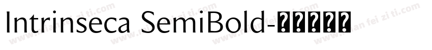 Intrinseca SemiBold字体转换